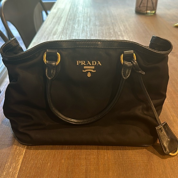 Prada Handbags - Authentic Prada Nylon Bag with strap